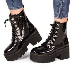 RXFSP - Chain Accent Platform Combat Boot